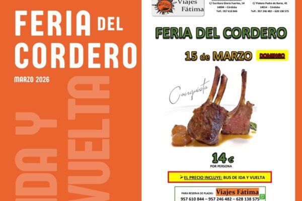 Feria del Cordero – 15 de marzo