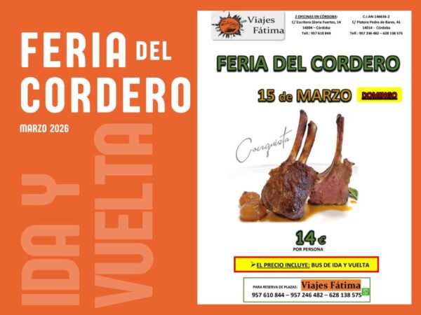 Feria del Cordero – 15 de marzo