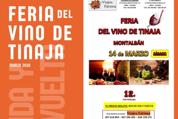 Feria del Vino de Tinaja – 14 de marzo