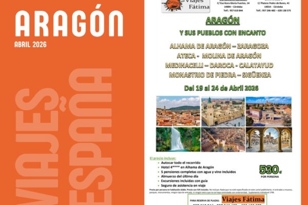 Aragón – 19 al 24 de abril 2026