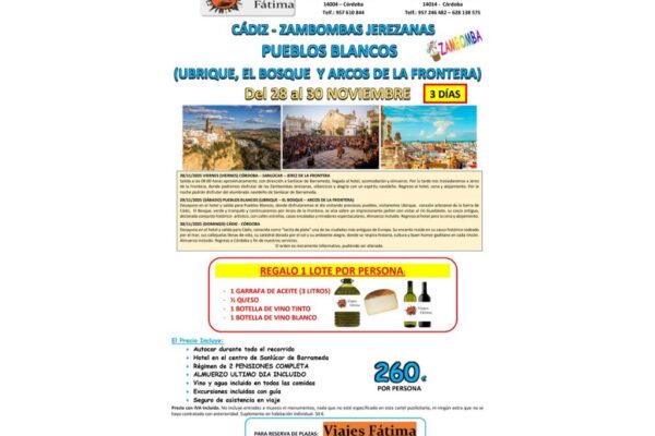 Cádiz – Zambombas Jerezanas – 28 al 30 de Noviembre