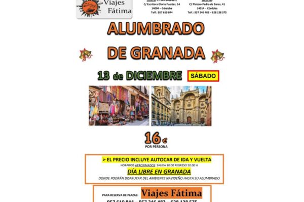 Granada – Alumbrado de Granada – 13 de Diciembre