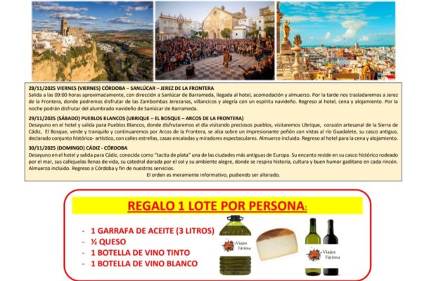 Málaga – Alumbrado Navideño – 13 al 14  de Diciembre