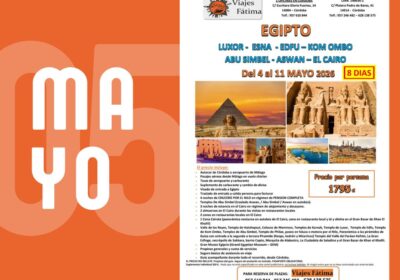 Egipto – 4 al 11 de mayo 2026