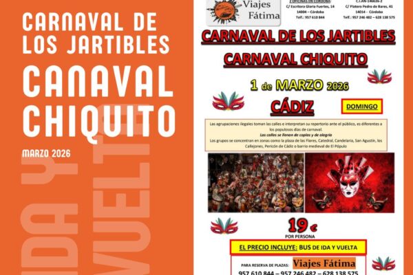 Carnaval de los Jartibles – 1 de marzo