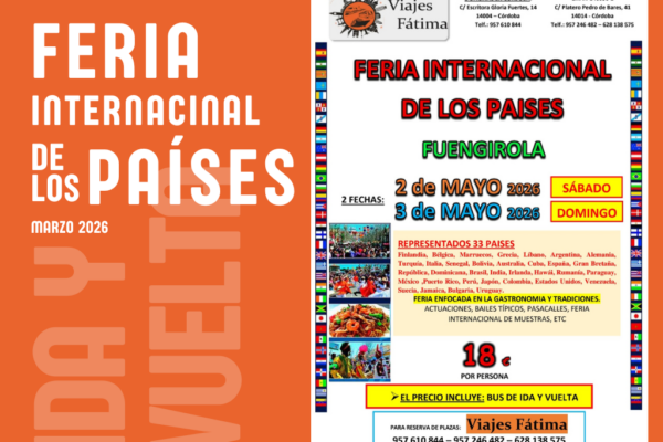 Feria Internacional de los Países – 2 de MAYO 2026 – 3 de MAYO 2026
