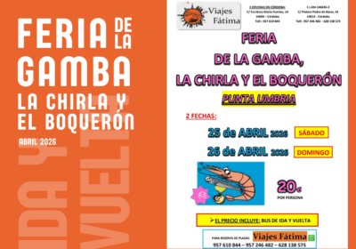Feria de la Gamba, la Chirla y el Boquerón – 25 de Abril 2026 – 26 de Abril  2026